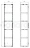 AQUAFORM - Słupek FRAME 30 1D WHITE/BIAŁY HG dsm (do samodzielnego montażu)  167552S